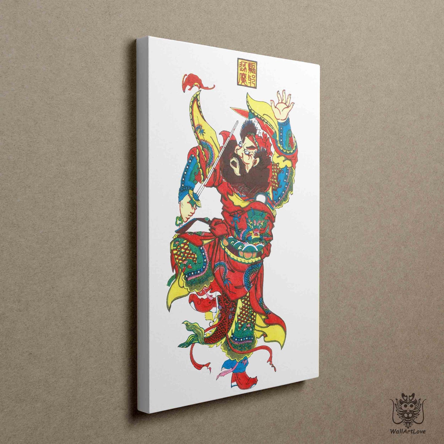 Canvas Print- Zhong Kui: The Guardian of Harmony