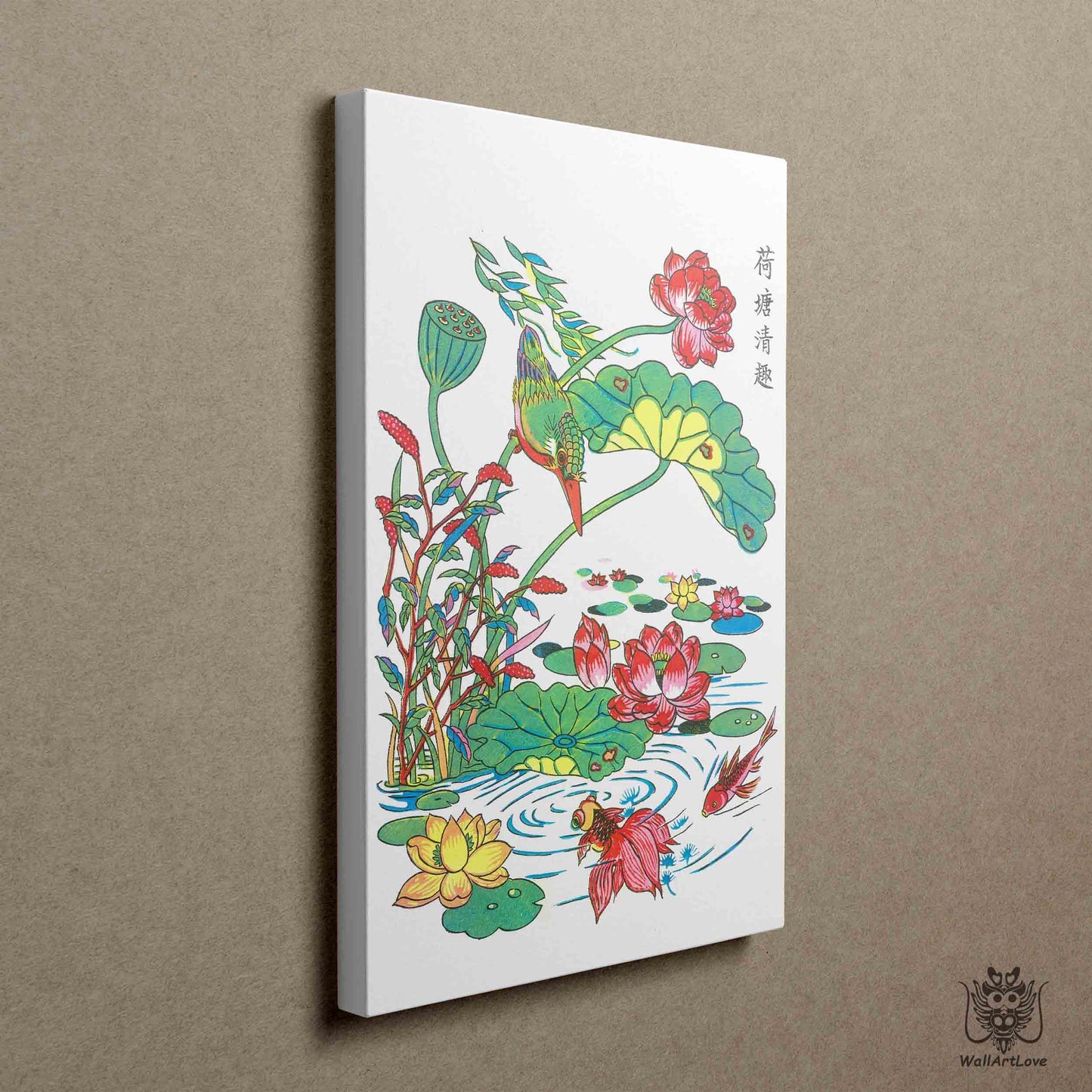 Canvas Print- Lotus Pond Delight