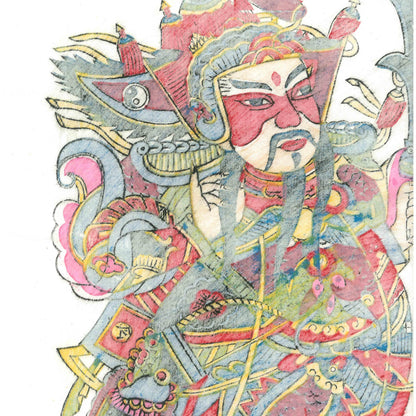 Door Gods: Guan Yu & Guan Sheng - Feng Shui Protection Wall Art